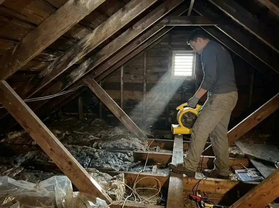 attic-water-damage-drying-proc-007 — frequently asked questions, Emergency Water Extraction & 24/7 Flood Response in Cudjoe…